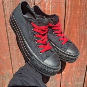 Converse Matt Black Chuck Taylor Platforms